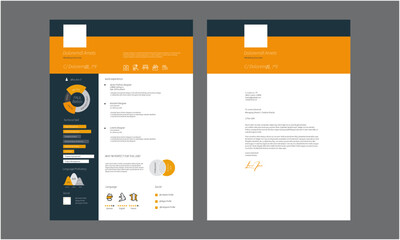 Clean Resume Layout, Minimalist resume cv template, Resume design template
