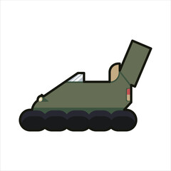Hovercraft Amphibious Vehicle Water and Land Transportation