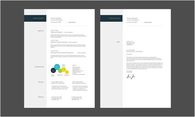 Modern Resume Template CV Cover Letter