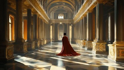 Someone walked slowly through the room, their steps calm as they took in the peaceful atmosphere around them.