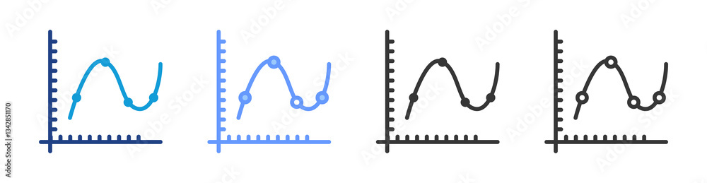 Poster Efficiency icon set multiple style collection