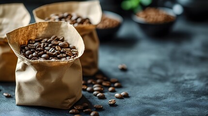 coffee bag packer product , mockup