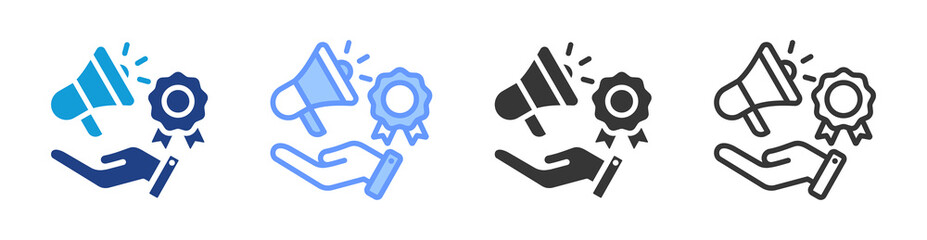 Branding icon set multiple style collection