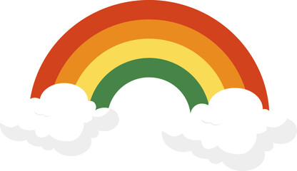 rainbow in the clouds