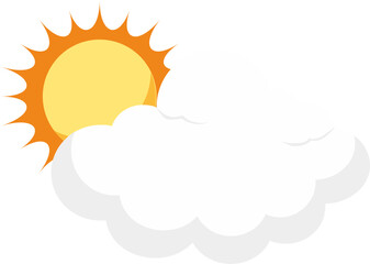 white blue sky clound and sun