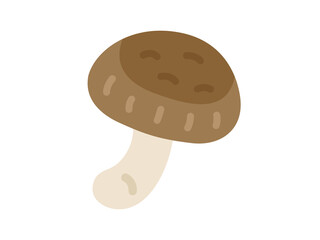 シイタケのアイコンのイラスト