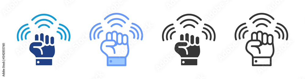 Aufkleber motivation icon set multiple style collection