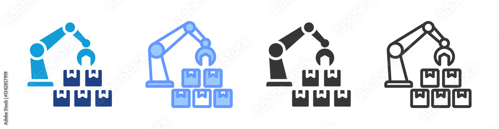Poster Rpa icon set multiple style collection