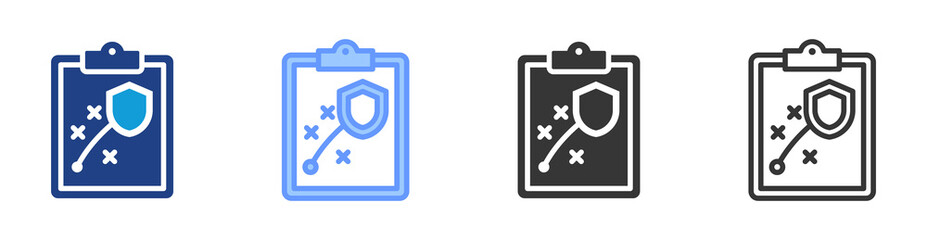Reliability Planning icon set multiple style collection