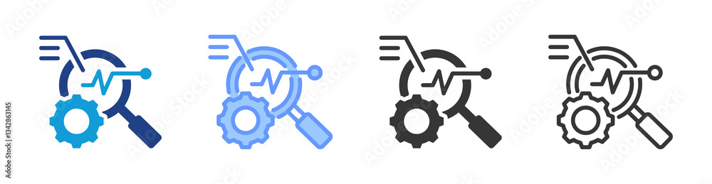 Poster fmea icon set multiple style collection