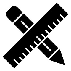 Drawing tool icons in the form of a pencil and ruler