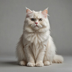 cat on white background