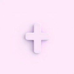 Obraz premium 3D Illustration of Cute medical tools Lavender Medical Cross