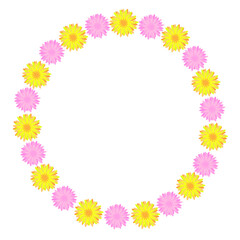 Beautiful elegant frame made of floral elements. Delicate spring colors. For Mother's Day, Birthday, Wedding, International Women's Day. Making business cards, invitations, and postcards.