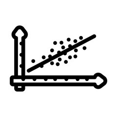 predictive analytics graph ai integration line icon vector illustration
