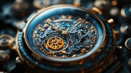 Luxury Mechanical Watch: A Close-Up View of Intricate Details