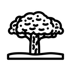 tree eco conscious line icon vector illustration