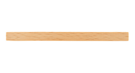 Wooden stick isolated on white, clipping path