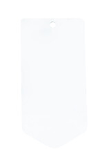 blank paper tag isolated on white