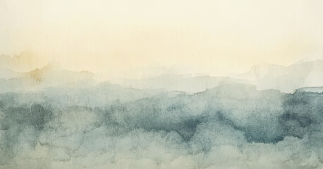 Abstract watercolor art background template. green and beige brown watercolor backdrop empty space for text, banner, presentation or product display graphic design