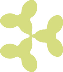 vector abstract icon illustration of an abstract background to different uses. Fun symbol with color and curves