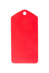 red blank discount tag