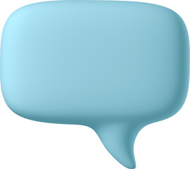 Blue speech bubble