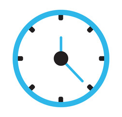 Set of clock icons. Clock, time. Hours dial. Watch time. Business deadline. Time clock icon. Wall clock vector icon. Schedule timer sign for UI designs. Sky And Black