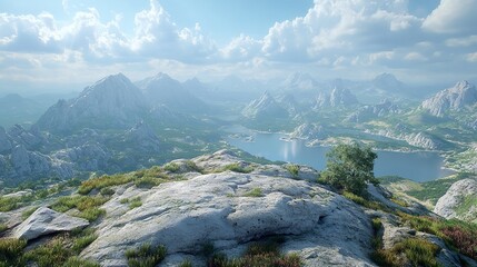 Enchanted Forest Sunrise with Sunbeams and Glittering Air Particles