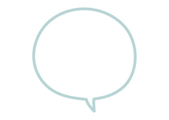 シンプルなまるいフキダシ