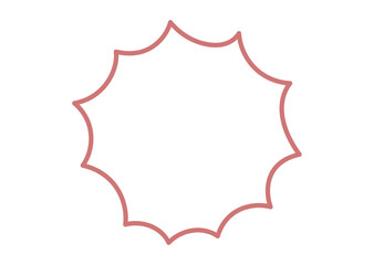 ポップなギザギザの吹き出し