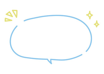 飾りつき手書き風フキダシ