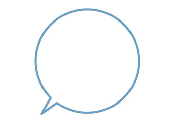 シンプルな丸いフキダシ