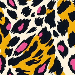 Naklejka premium Bold jumbo animal print features vibrant textures for stylish fashion and home decor.