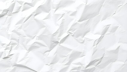 Obraz premium White paper texture crumpled background abstract surface blank material design pattern sheet backdrop rough