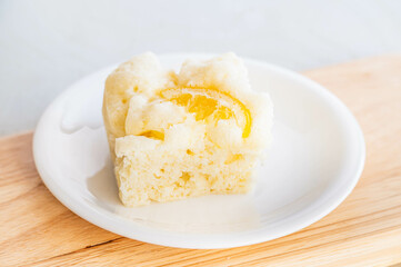 手作りレモンヨーグルト蒸しパン
