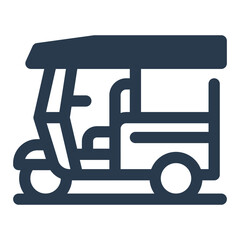 Tuk Tuk Auto Rickshaw for Thai Transport