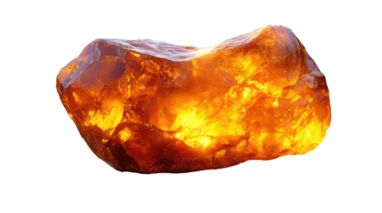 Radiant Amber Gem: An exquisite amber gemstone, a symbol of ancient beauty. This radiant image captures the intricate details and warm glow.