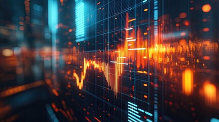 Business risk and reward analysis with charts, financial forecasts, and strategic models designed to assess potential risks, rewards, and decision-making for business growth.