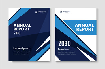 Annual report  design template. Corporate book cover layout. Business brochure, flyer, magazine, booklet. Vector illustration
