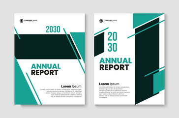 Annual report  design template. Corporate book cover layout. Business brochure, flyer, magazine, booklet. Vector illustration