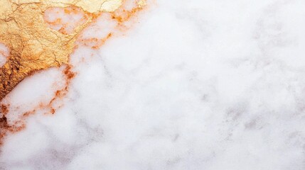 Elegant Marble Texture with Gold Foil Accents for Background Design