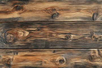 Naklejka premium Close up of wooden planks with natural grain patterns