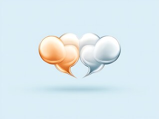 Golden & Silver Dialogue Bubbles.