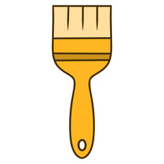 wooden paintbrush housework decoration