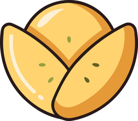 Fortune Cookie Vector Illustration
