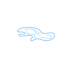 puddle line vector
