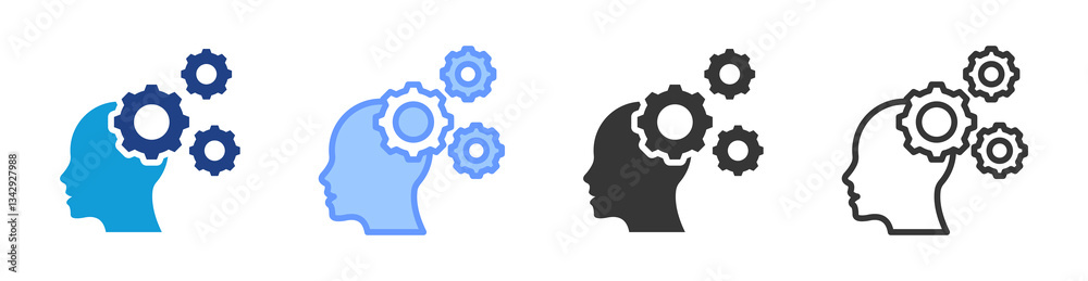 Poster Skill icon set multiple style collection