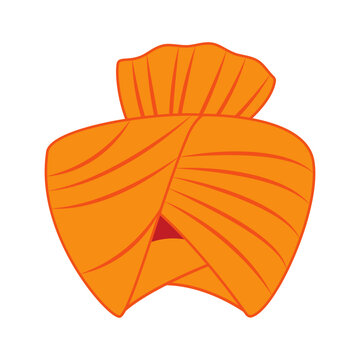 Vector illustration of Indian Turban on transparent background