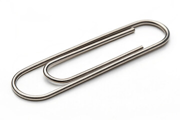 Paper clip, isolated on the white